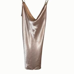 Double Zero Light Pink Slip Mini Dress in Large